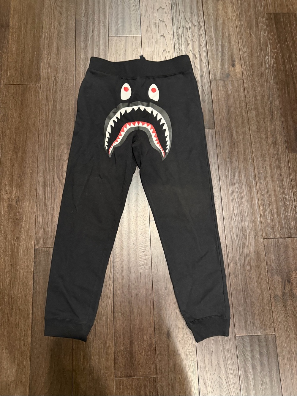 Black Shark-Mouth Graphic Men's Jogger Sweatpants